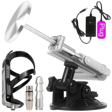 Mini Telescopic Sex Machines 39mm Stroke High Thrust Portable DC Sex Masturbator 30-350RPM 110V-240V 3XLR Connector Coke Cup
