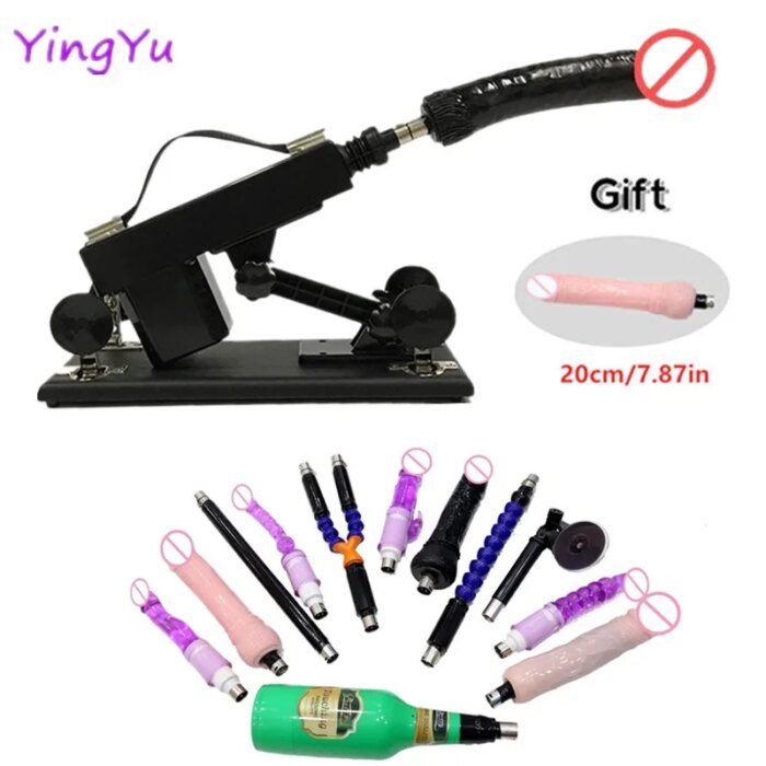 Automatic Sex Machine for Men and Women Vibrating Machine Gun with Dildo Attachments Adult Sex Toys Adult Supplies Sex Shop 18+ - Image 1
