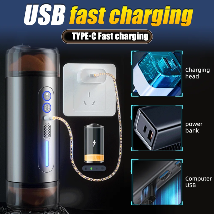 Automatic Male Masturbator Heating Pussy Sexy Moan Vibration Blowjob Machine Penis Masturbation Cup Sex Toys For Men - Image 6
