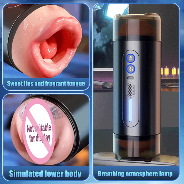 Automatic Male Masturbator Heating Pussy Sexy Moan Vibration Blowjob Machine Penis Masturbation Cup Sex Toys For Men - Image 4