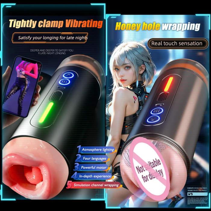 Automatic Male Masturbator Heating Pussy Sexy Moan Vibration Blowjob Machine Penis Masturbation Cup Sex Toys For Men - Image 3
