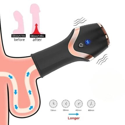 RTET 18 Vibromasseur 12 Mode Sexmachine Endurance for Man Milking Machines Men Automatic Masturbation Toy Male Sex Masturbator