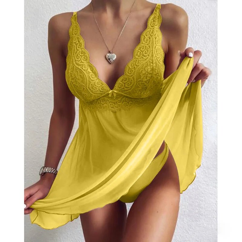 Ladies Lingerie Sleepwear Sexy Women Dress Lace Nightie Gown Babydoll Mesh Sexy Nightwear Plus Size Hot Exotic Apparel Ladies Lingerie Sleepwear Sexy Women Dress Lace Nightie Gown Babydoll Mesh Sexy Nightwear Plus Size Hot Exotic Apparel