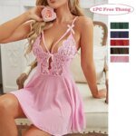 Women's Sexy Lace Nightdress Women's Bow Lingerie Pajamas Set Babydoll Costumes Erotic Hot Dresses Exotic Pajamas Sex Sleepwear