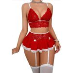Hot Cosplay Uniform Open Bra Fantasy Miniskirt Nightwear Garter Bra Sets Sexy Costumes Women's Outfit Lingеrie Set Exotic - Image 3