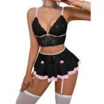 Hot Cosplay Uniform Open Bra Fantasy Miniskirt Nightwear Garter Bra Sets Sexy Costumes Women's Outfit Lingеrie Set Exotic - Image 4