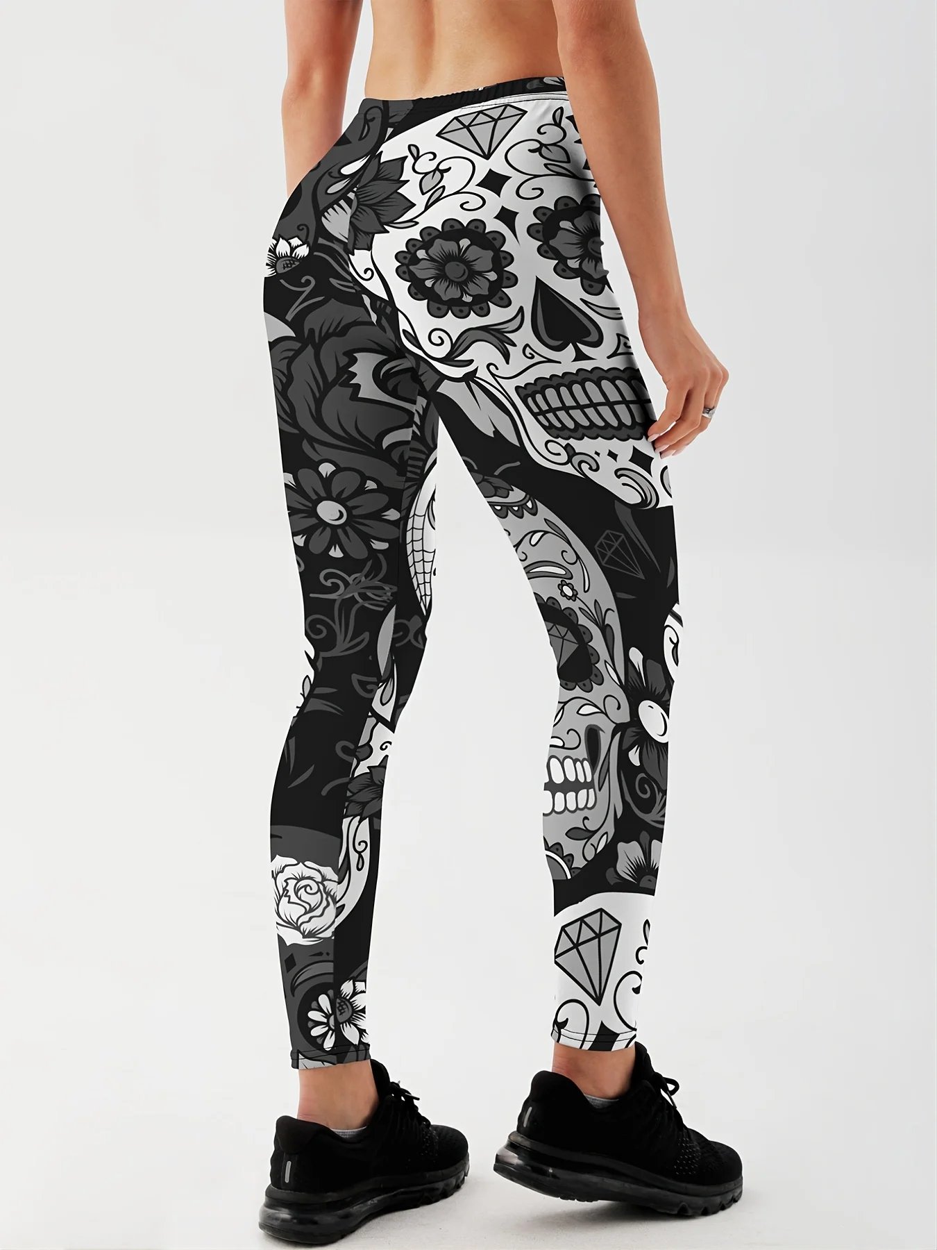 Qickitout Leggings Fitness Slim Women's colorful skull mas Legging Sexy Fashion Stretch Digital Print Pants Cool Trousers Qickitout Leggings Fitness Slim Women's colorful skull mas Legging Sexy Fashion Stretch Digital Print Pants Cool Trousers