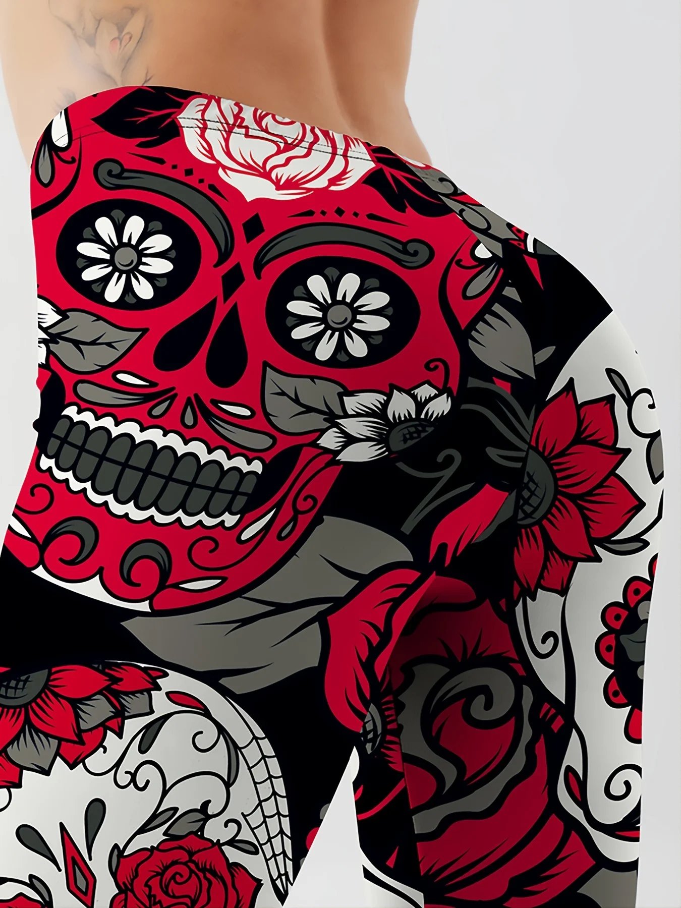 Qickitout Leggings Fitness Slim Women's colorful skull mas Legging Sexy Fashion Stretch Digital Print Pants Cool Trousers Qickitout Leggings Fitness Slim Women's colorful skull mas Legging Sexy Fashion Stretch Digital Print Pants Cool Trousers