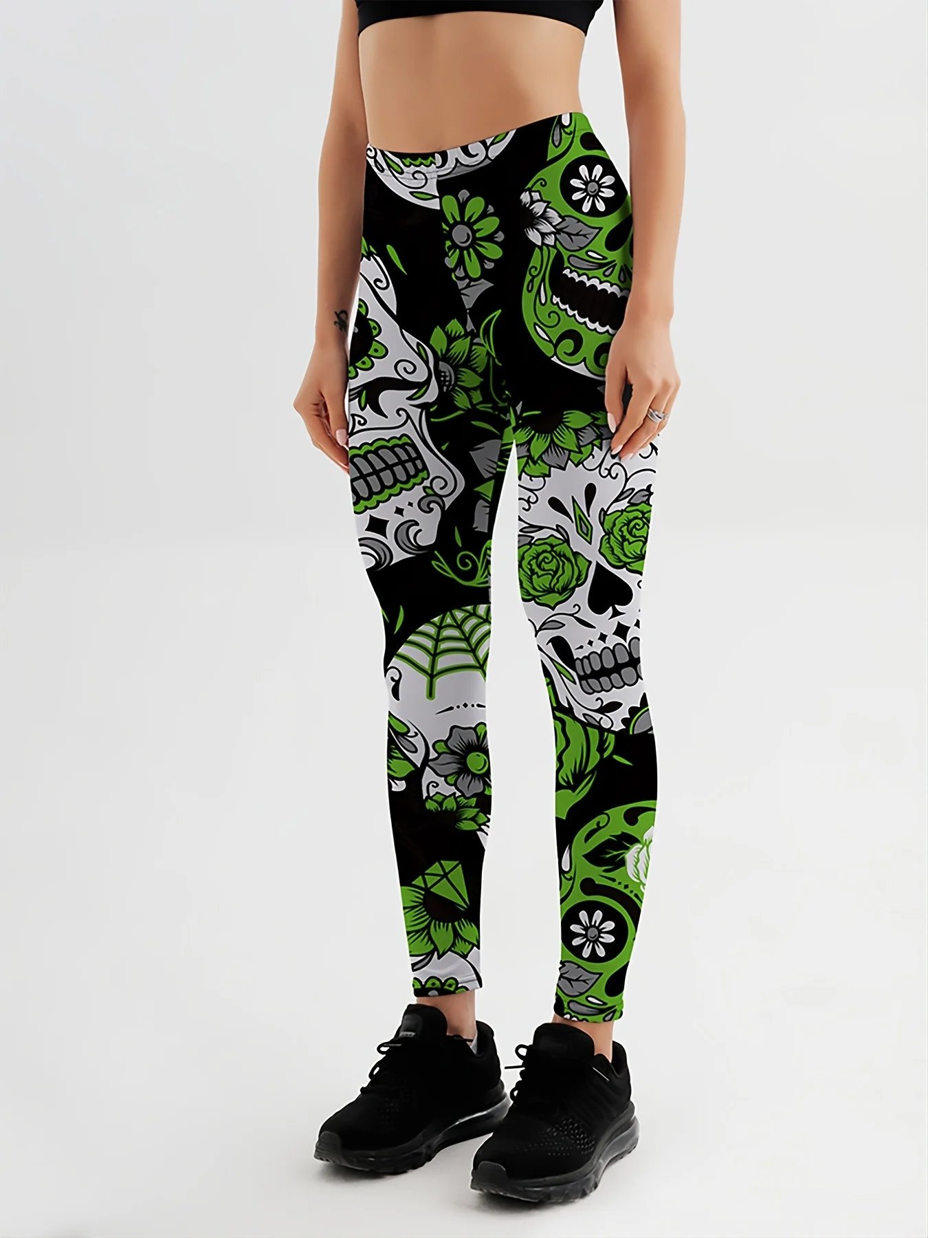 Qickitout Leggings Fitness Slim Women's colorful skull mas Legging Sexy Fashion Stretch Digital Print Pants Cool Trousers Qickitout Leggings Fitness Slim Women's colorful skull mas Legging Sexy Fashion Stretch Digital Print Pants Cool Trousers