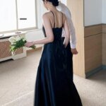 Newest A-line Wedding Dress Elegant Floor-length Sleeveless Party Dress Sweet Bow Halter Simple Stain Bridal Dresses Customized - Image 5