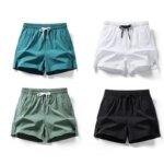 Men's Summer Sports Running Shorts Swim Trunks Quick Dry Shorts Breathable Drawstring With Pockets For Surfing Beach - Image 6