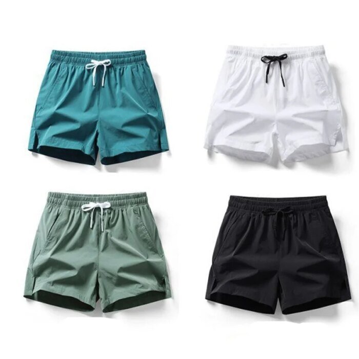 Men's Summer Sports Running Shorts Swim Trunks Quick Dry Shorts Breathable Drawstring With Pockets For Surfing Beach - Image 6