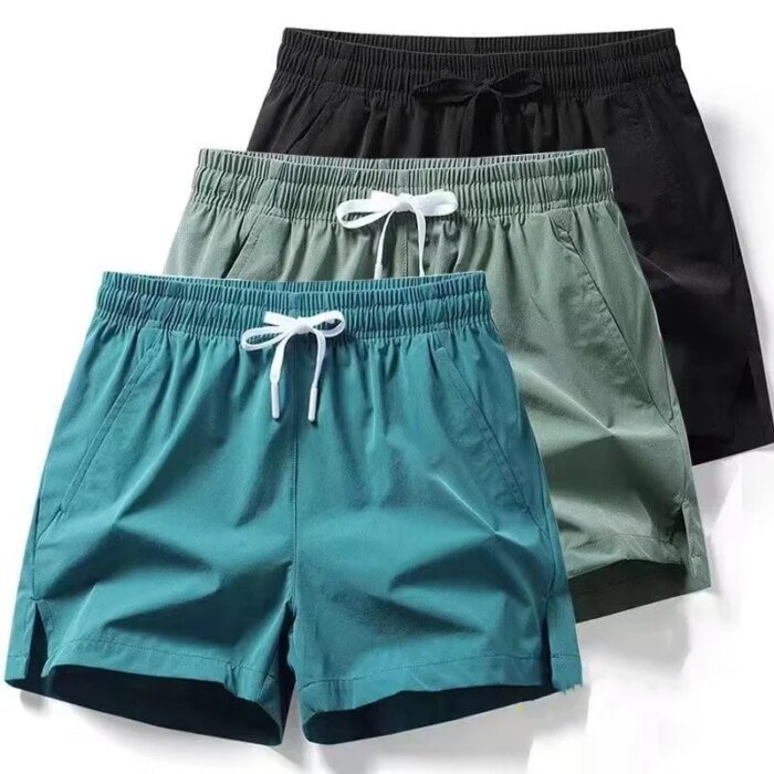 Men's Summer Sports Running Shorts Swim Trunks Quick Dry Shorts Breathable Drawstring With Pockets For Surfing Beach - Image 1