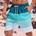 Sea Beach Casual Classic Stripe Beach Shorts For Men Loose Breathable Quick Dry Sport Board Short Summer Fashion New Short Pant