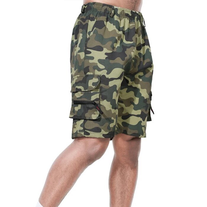 Men's Cargo Shorts Summer Oversized Pants Elastic Waist Large Size Outdoor Jogging Sweatpants Trend Multi Pockets Men Clothes - Image 6