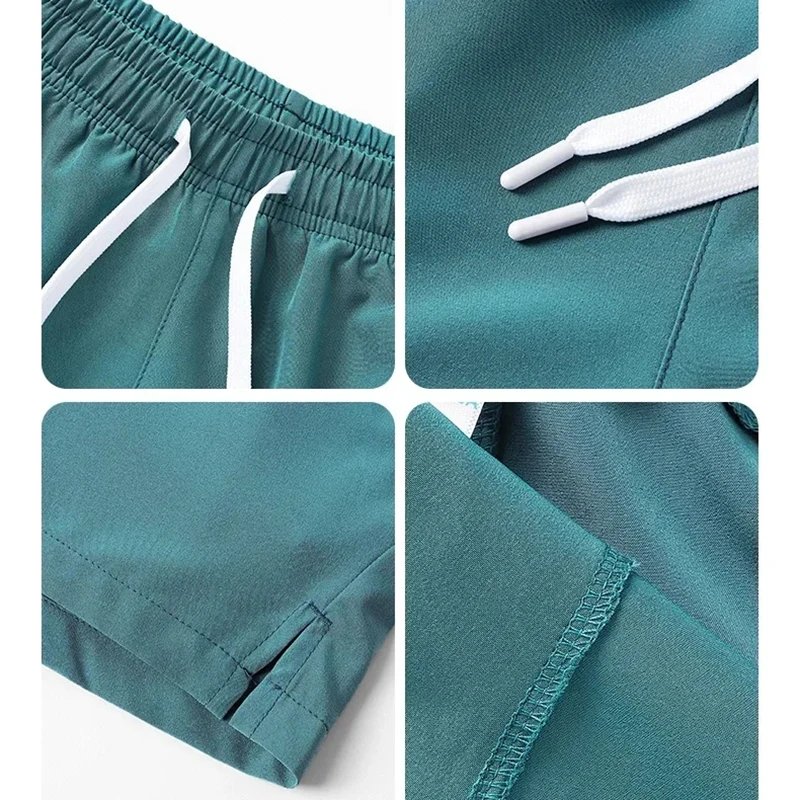 615928-arouhx.jpg Summer Mens Sports Sweatpants casual Shorts Pockets Basic Solid Color Lightweight Pants Jogging Beach Shorts Men - Image 6