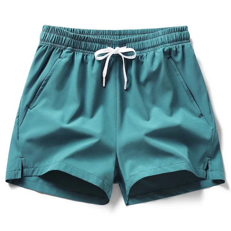 615928-swms4d.jpg Summer Mens Sports Sweatpants casual Shorts Pockets Basic Solid Color Lightweight Pants Jogging Beach Shorts Men - Image 2