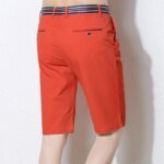 2025 Summer New Solid Color Men's Shorts High Quality Casual Business Social Stretch Waist Men's Shorts Casual Beach Shorts - Image 6