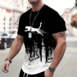 Animal T-Shirts For Men 3d Print T-Shirt Mens Sports T-Shirt Street Fashion Short Sleeve Tee Shirts Loose Oversized Men Clothing - Image 3