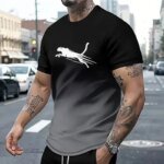 Animal T-Shirts For Men 3d Print T-Shirt Mens Sports T-Shirt Street Fashion Short Sleeve Tee Shirts Loose Oversized Men Clothing - Image 4
