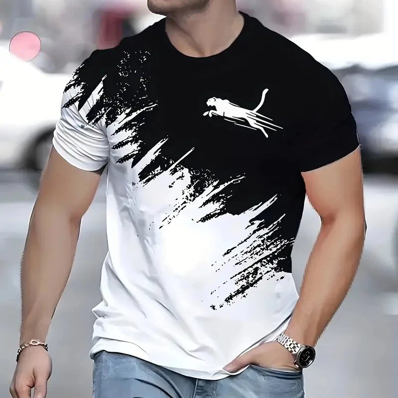 Animal T-Shirts For Men 3d Print T-Shirt Mens Sports T-Shirt Street Fashion Short Sleeve Tee Shirts Loose Oversized Men Clothing Animal T-Shirts For Men 3d Print T-Shirt Mens Sports T-Shirt Street Fashion Short Sleeve Tee Shirts Loose Oversized Men Clothing