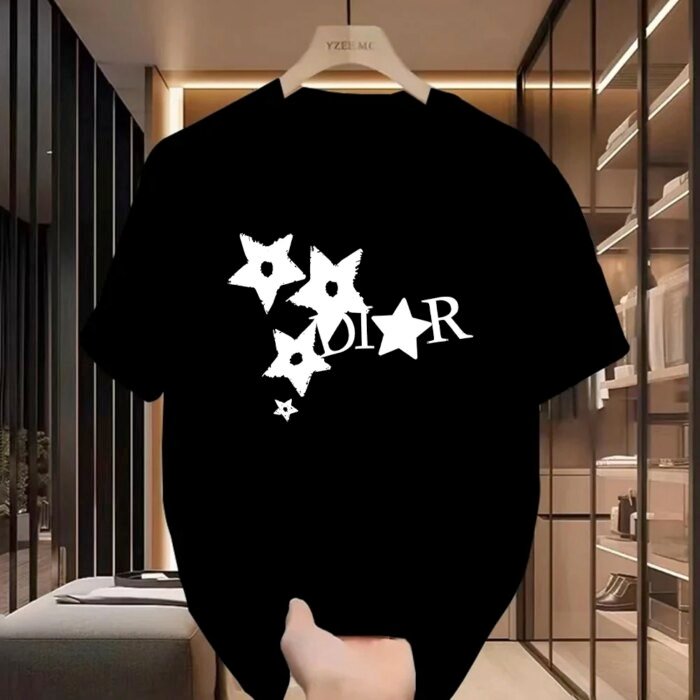 Women High Quality Casual T-Shirt Harajuku Y2k Designer Ladies Luxury Tees Female Vintage Trendy Pure Cotton Pullover T Shirts - Image 4