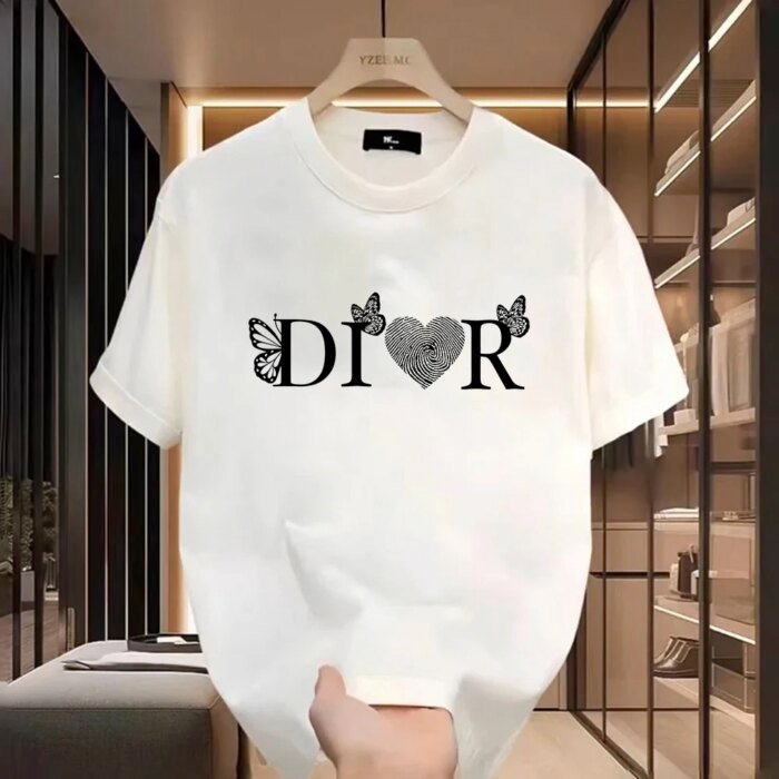 Women High Quality Casual T-Shirt Harajuku Y2k Designer Ladies Luxury Tees Female Vintage Trendy Pure Cotton Pullover T Shirts - Image 3