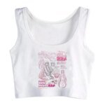 Japanese Anime Chobits T Shirt Women Kawaii Cartoon Vintage Clothes Cropped Short Sleeve Aesthetic Crop Top Tees Punk Female - Image 2