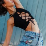 Sexy Strap Hollow Out Bare Midriff Halter Crop Tops Women Tank Top Casual Sleeveless Cropped Vest Camisole Tube Top Female