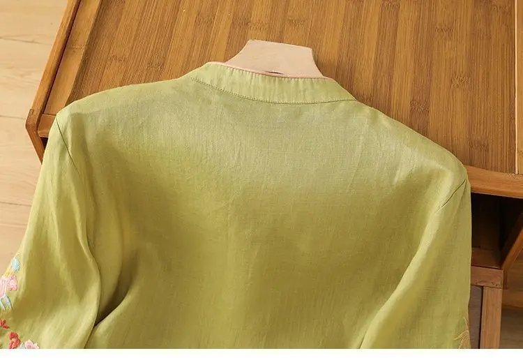 Summer Vintage Tshirt Woman Clothes Cotton Linen Tops Tee Loose Embroidered T-Shirts Women Harajuku Casual Blusas Ladies T Shirt