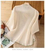 Summer Vintage Tshirt Woman Clothes Cotton Linen Tops Tee Loose Embroidered T-Shirts Women Harajuku Casual Blusas Ladies T Shirt - Image 6