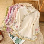 Summer Vintage Tshirt Woman Clothes Cotton Linen Tops Tee Loose Embroidered T-Shirts Women Harajuku Casual Blusas Ladies T Shirt - Image 3