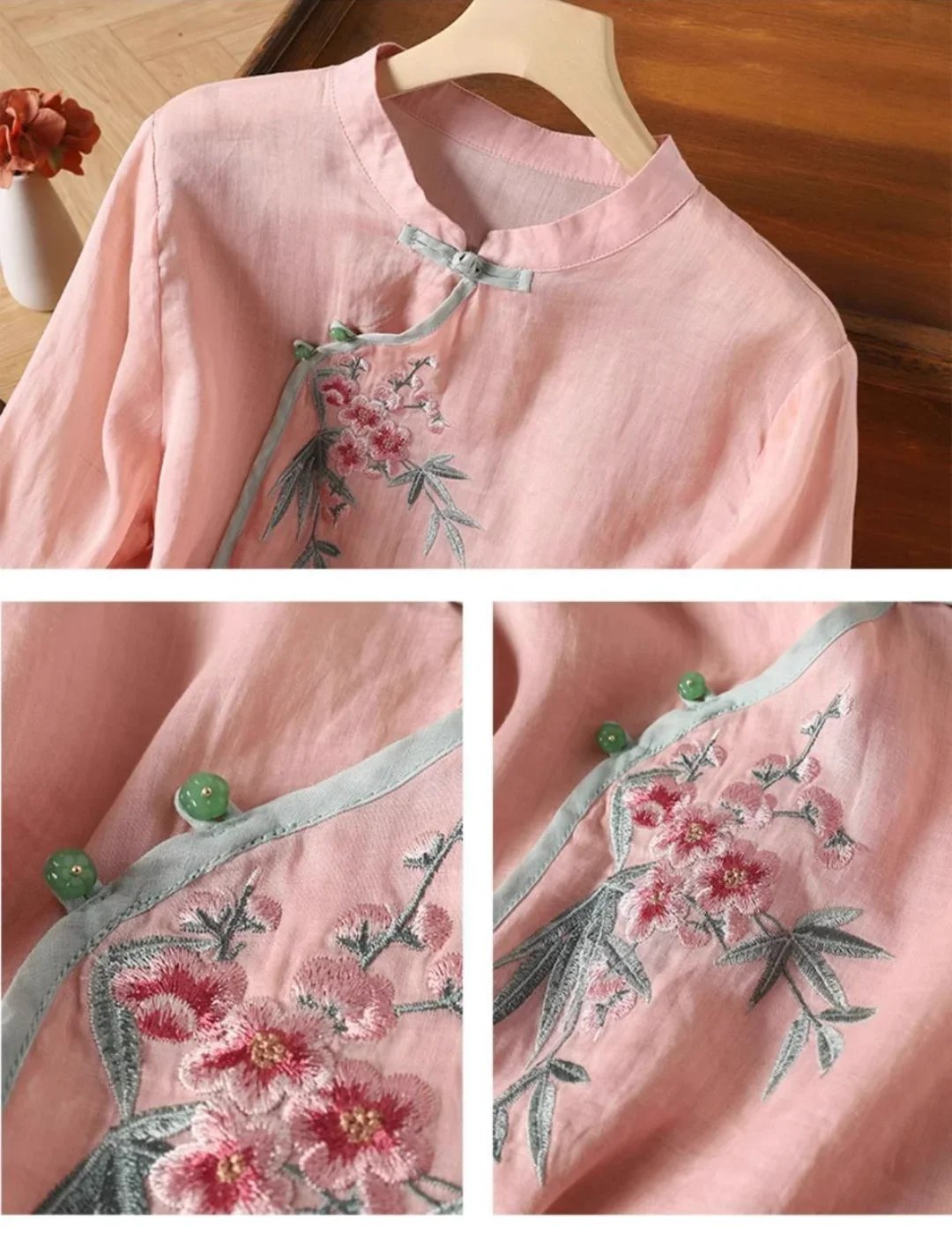 Summer Vintage Tshirt Woman Clothes Cotton Linen Tops Tee Loose Embroidered T-Shirts Women Harajuku Casual Blusas Ladies T Shirt