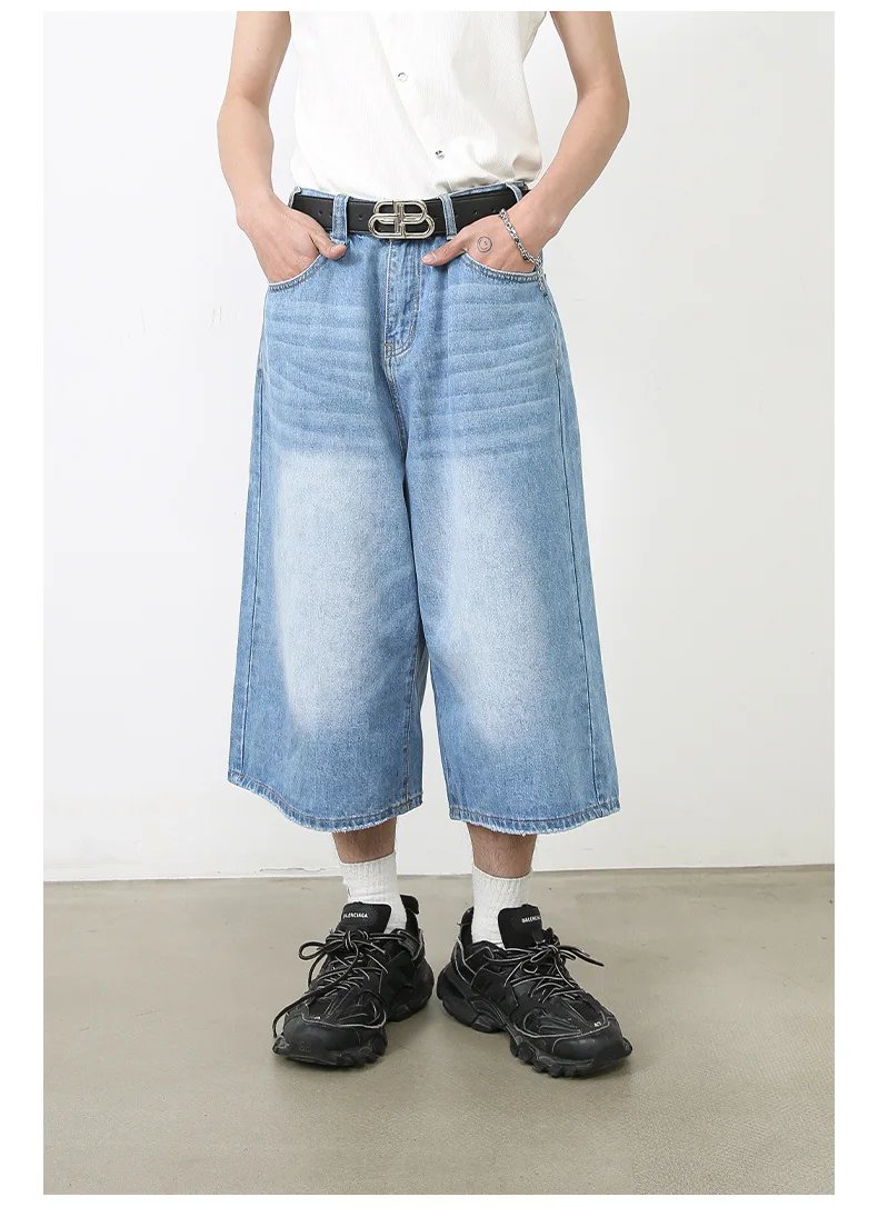 Harajuku Vintage High Waist Black Retro Washed Denim Shorts Women's Fashion Casual Loose Fit Y2K Streetwear Mid Long Short Harajuku Vintage High Waist Black Retro Washed Denim Shorts Women's Fashion Casual Loose Fit Y2K Streetwear Mid Long Short