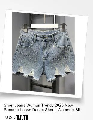 High Waist Tassel Broken Denim Shorts Women Summer Korean Version Raw Edge Wide Leg Loose Plus Size Jean Shorts Female