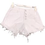 High Waist Tassel Broken Denim Shorts Women Summer Korean Version Raw Edge Wide Leg Loose Plus Size Jean Shorts Female - Image 6