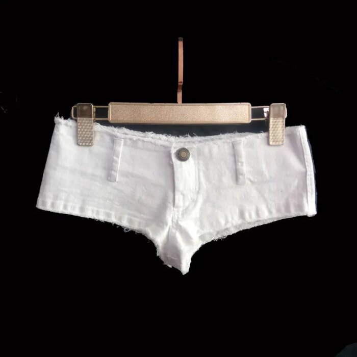Sexy Women Tassel Low Rise Waist Hot Short Sexy Denim Booty Sexy Jeans Shorts Vintage Cute Micro Mini Short Club Wear Fashion - Image 1