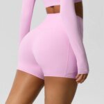 Women Sports Short With PocketedYoga Legging Shorts Squat Proof High Waist Fitness Tight Shorts Quick Drying Cycling Workout Gym - Image 5