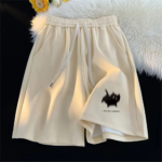 Oversized Shorts Women Gaussian Blur Scares Kittens Print Short Y2k Street Couple Five-point Elastic High Waist Basketball Short - Image 3