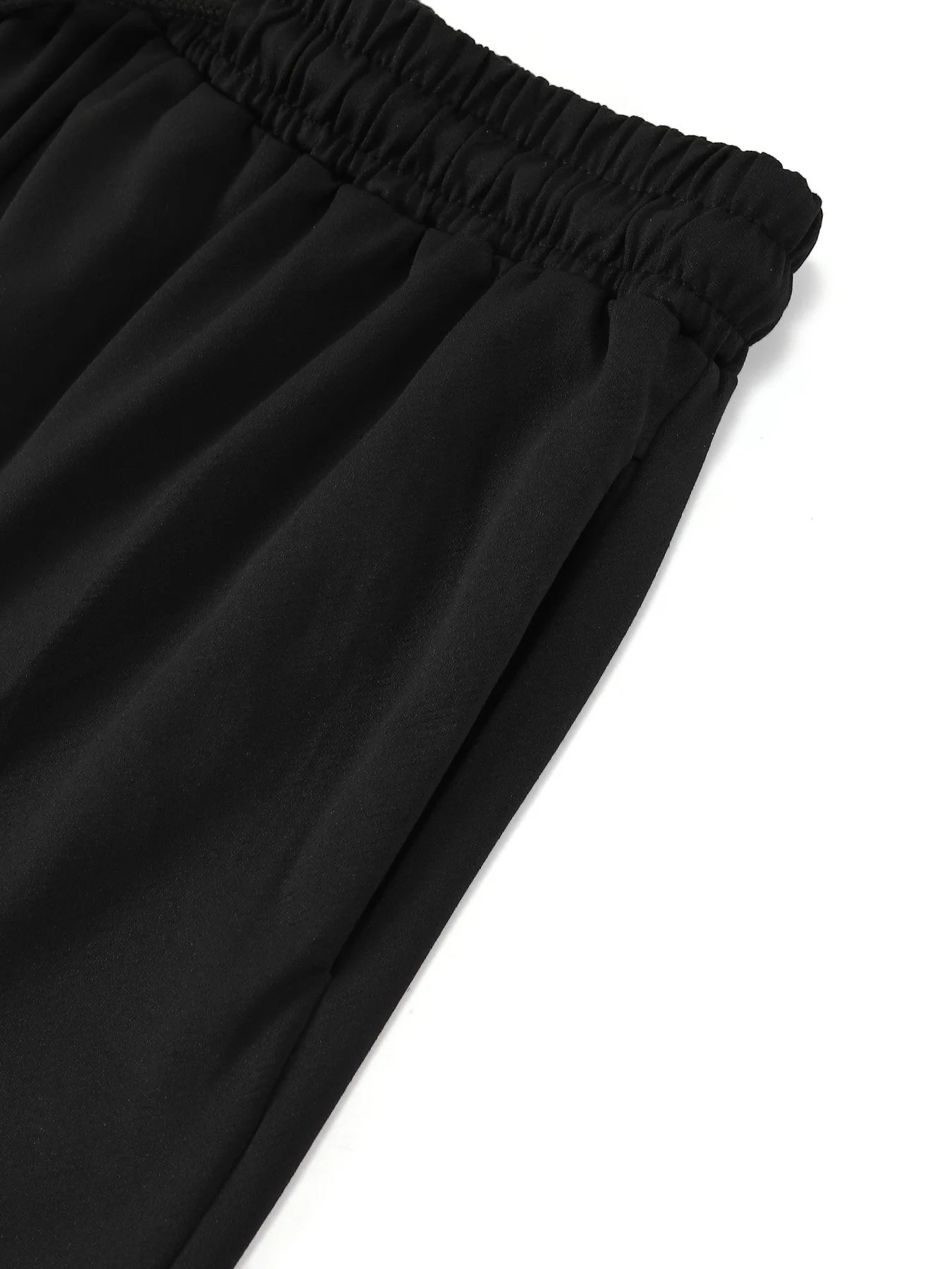 XUANSHOW Summer Women Shorts Sportswear Lacing Bottoms Solid Color Elastic Pockets Casual High Waisted Women Loose Short