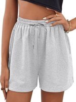 XUANSHOW Summer Women Shorts Sportswear Lacing Bottoms Solid Color Elastic Pockets Casual High Waisted Women Loose Short - Image 6