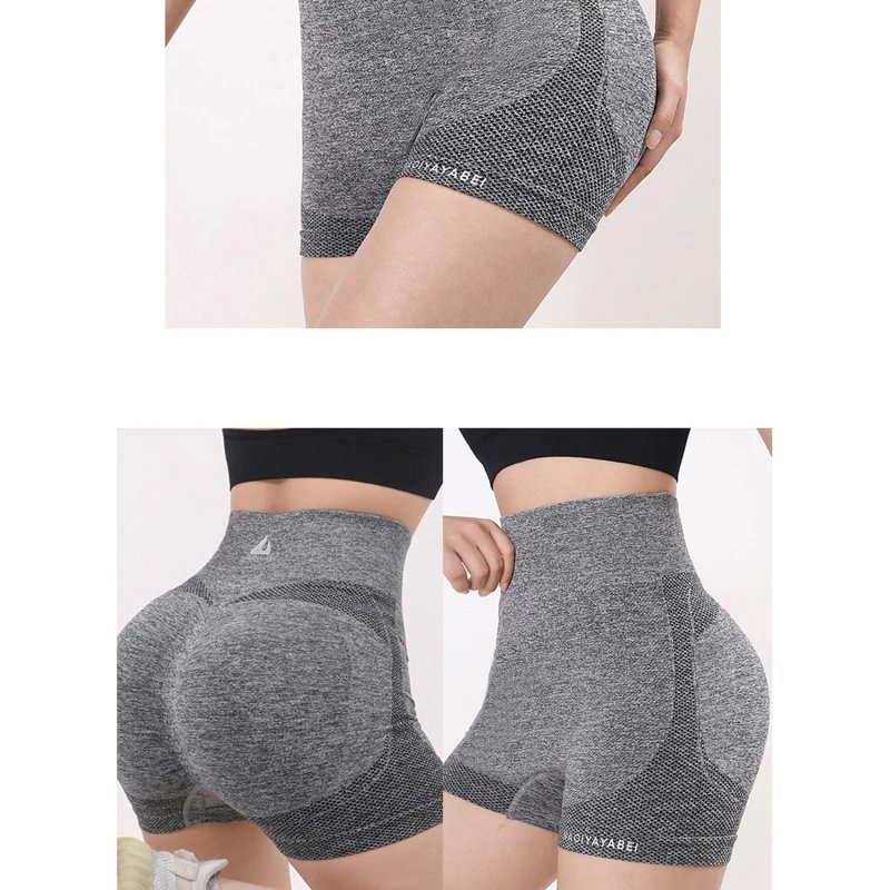 Summer Yoga Shorts High Waist Fitness Biker Shorts For Women Peach Buttocks Hip Lift Short Leggings Slim Bottoms Gym Sports Wear