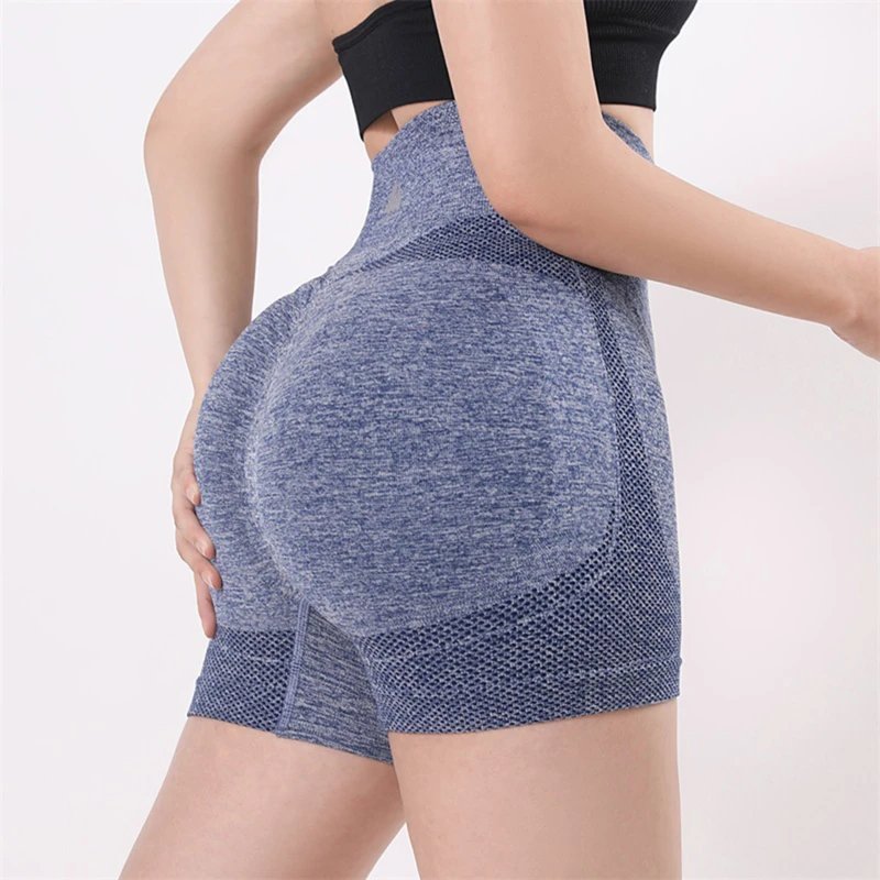 Summer Yoga Shorts High Waist Fitness Biker Shorts For Women Peach Buttocks Hip Lift Short Leggings Slim Bottoms Gym Sports Wear