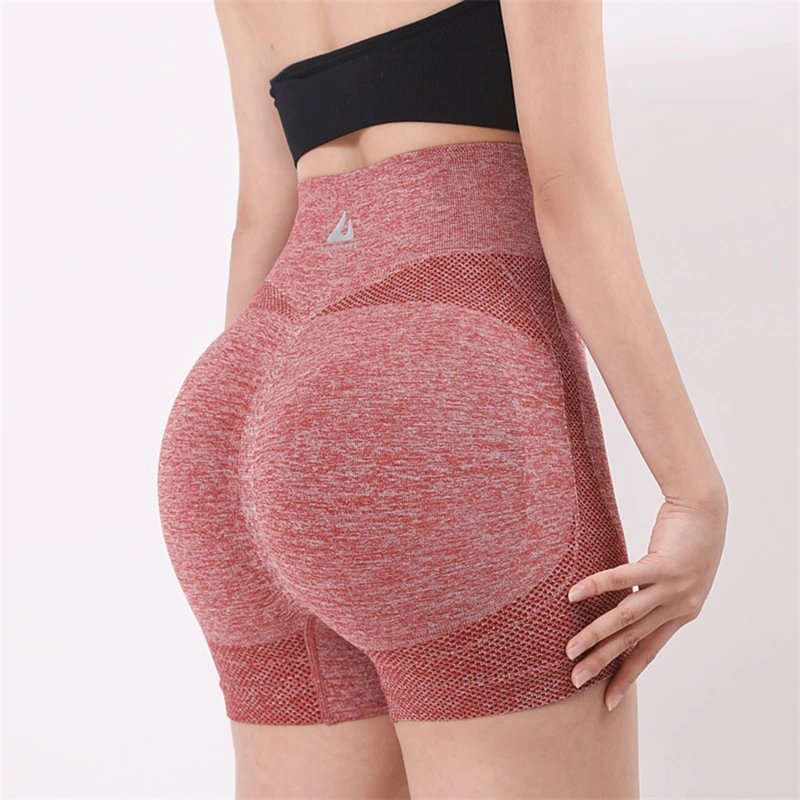 Summer Yoga Shorts High Waist Fitness Biker Shorts For Women Peach Buttocks Hip Lift Short Leggings Slim Bottoms Gym Sports Wear