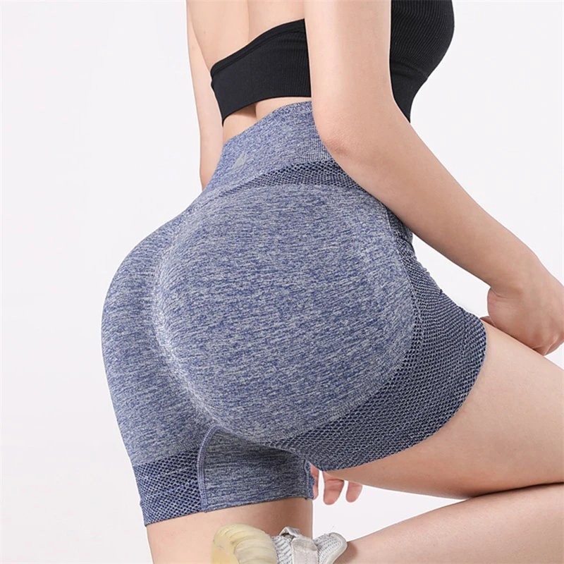 Summer Yoga Shorts High Waist Fitness Biker Shorts For Women Peach Buttocks Hip Lift Short Leggings Slim Bottoms Gym Sports Wear