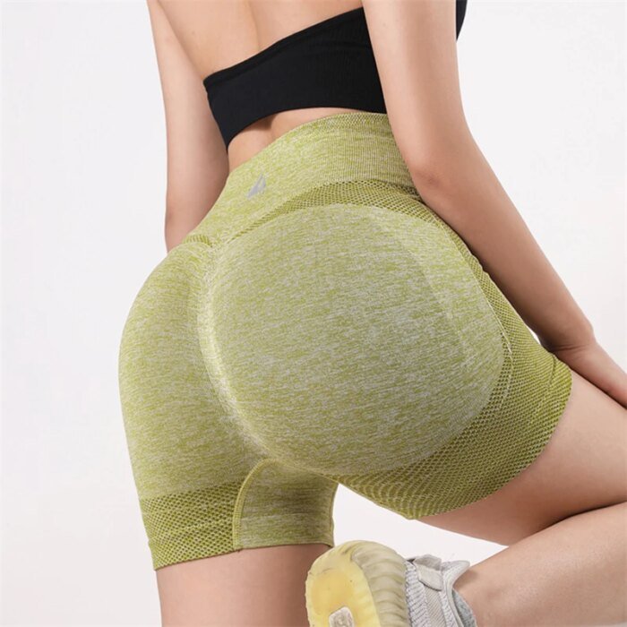 Summer Yoga Shorts High Waist Fitness Biker Shorts For Women Peach Buttocks Hip Lift Short Leggings Slim Bottoms Gym Sports Wear - Image 3