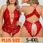 Hot Plus Size Exotic Fashion Bodysuit One Pieces Bodys Sexys Mujer Mas Vendidos Bodys Para Mujer Lace Transparent Nightgown