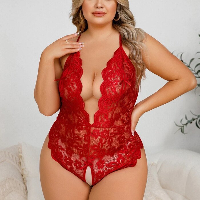 Hot Plus Size Exotic Fashion Bodysuit One Pieces Bodys Sexys Mujer Mas Vendidos Bodys Para Mujer Lace Transparent Nightgown - Image 3