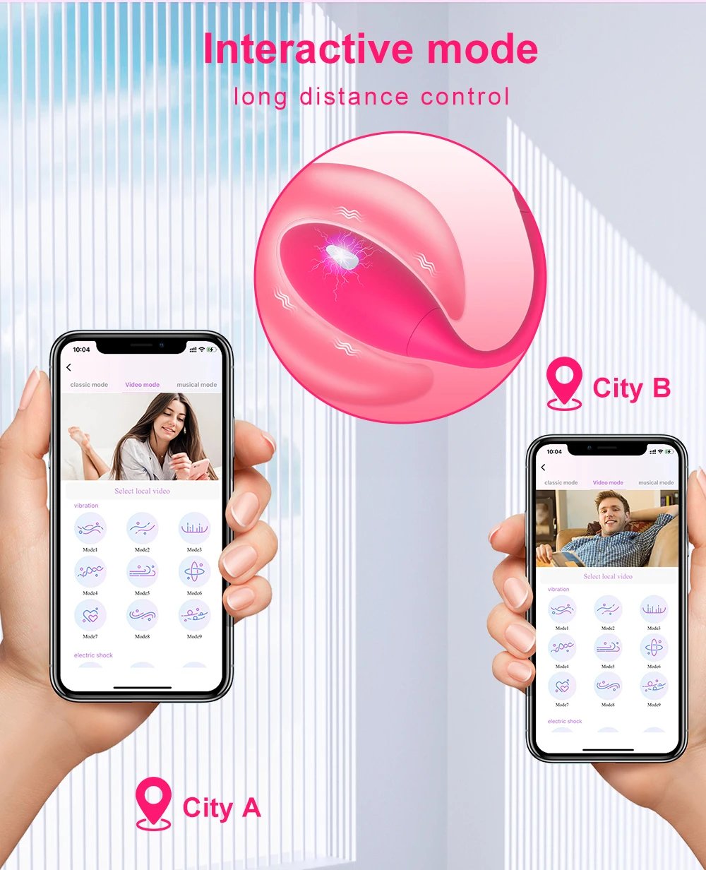App Electric Shock Vibrator Woman Wireless Remote Control G-Spot Wear Rechargeable Vibrator With Female Stimulator USB Sex Toys