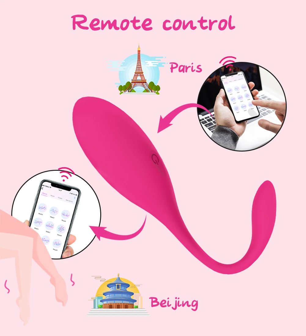 App Control Egg Vibrators For Women Wearable Vibrating G Spot Dildo Vaginal Kegel Ball Vibrator Phone Remote Sex Toys Femme App Control Egg Vibrators For Women Wearable Vibrating G Spot Dildo Vaginal Kegel Ball Vibrator Phone Remote Sex Toys Femme